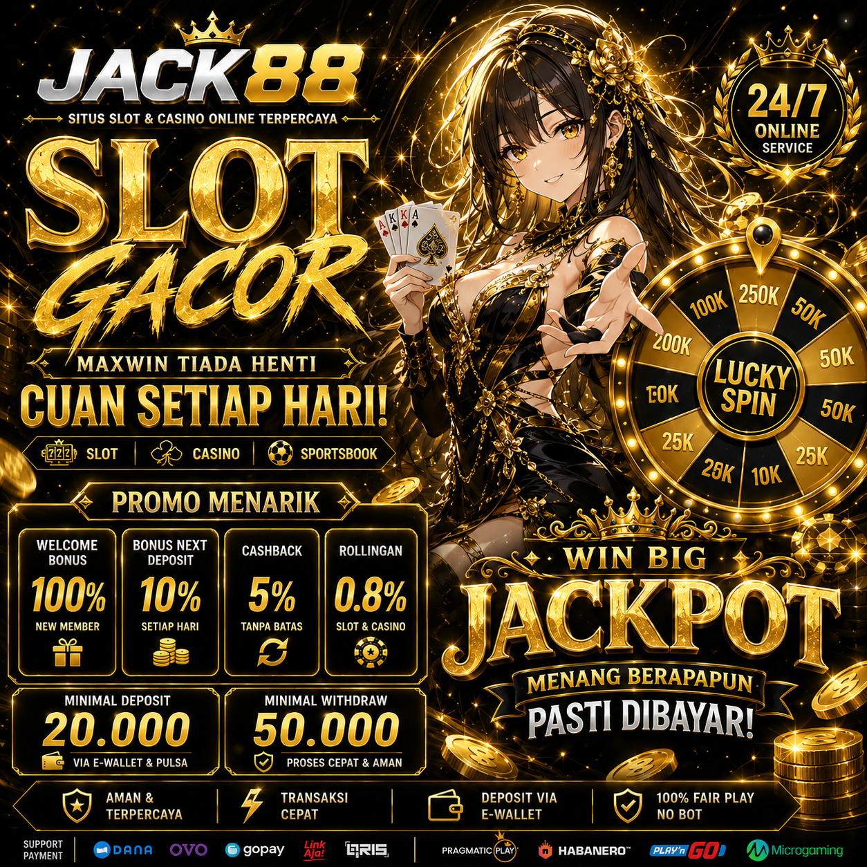 JACK88 | Pusat Jackpot Terbesar Dan Sensasi Hoki Tanpa Batas